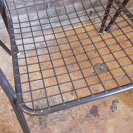 Vintage tuinstoelen bruin metaal