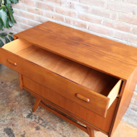 Vintage tv meubel klein dressoir Louis Van Teeffelen Voor Wébé