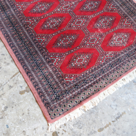 Vintage Perzisch tapijt rood 188 x 127.5