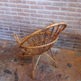 Vintage rotan fauteuil