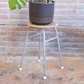 Industrieel planten kruk grijs