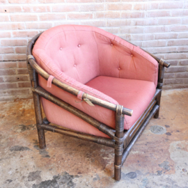 Vintage rotan fauteuil kussens