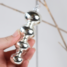 Vintage kralen kerstbal ornament
