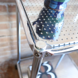 Vintage theewagen trolley Chroom