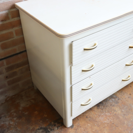 Vintage oude commode wit