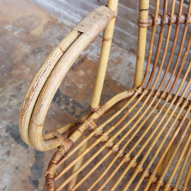 Vintage rotan fauteuil