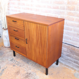 Vintage klein dressoir  jaren 70 lades