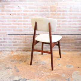 Vintage stoel wit skai