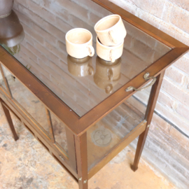 Vintage theekastje glas