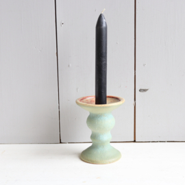 Vintage kandelaar keramiek blauw