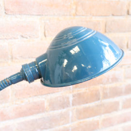 Vintage bureaulamp blauw