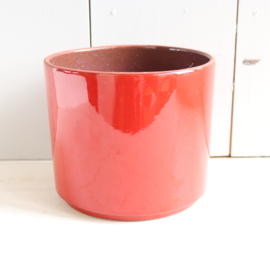 Vintage bloempot rood