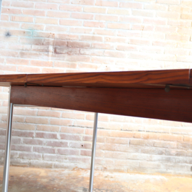 Vintage eettafel Pastoe Cees Braakman uitschuifbaar metaal SM08