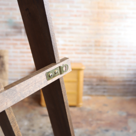 Vintage wandkastje donker hout