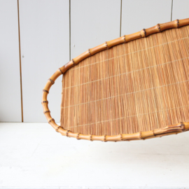 Vintage rotan dienblad