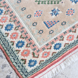 Vintage tapijt pastel  130 x 96