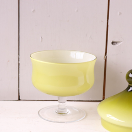 vintage bonbonniere groen glas