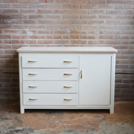 Vintage oude commode wit