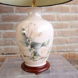 Vintage lamp keramiek roze