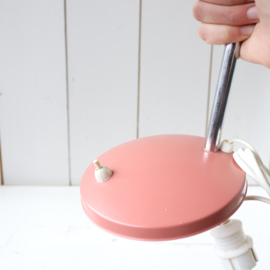 Vintage bureaulamp roze