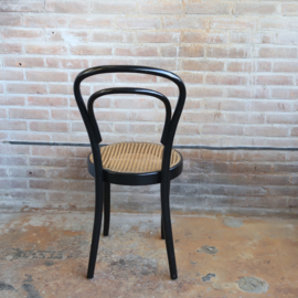 Vintage thonet  stijl stoel zwart
