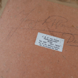 Vintage anton piek boerderij tekening 1940
