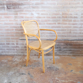 Vintage thonet stijl stoelen blank webbing