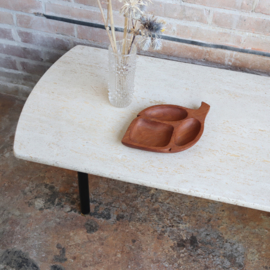 Vintage travertin salontafel
