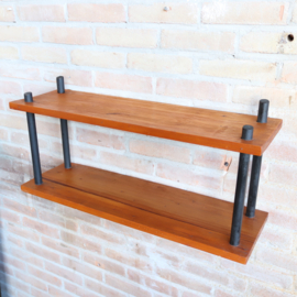 Vintage wandplanken kast 