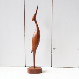 Vintage houten vogel teak