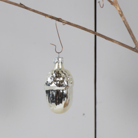 Vintage eikel kerstbal ornament
