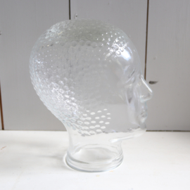 Vintage 70s glas hoofd