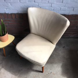 Vintage cocktail fauteuil wit