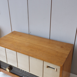 Vintage oude radio philips  hout