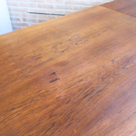 Vintage Deense eettafel uitschuifbaar jaren 60