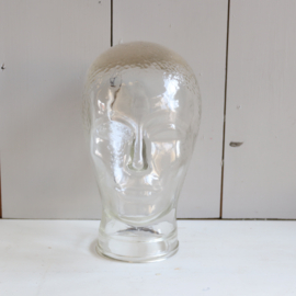 Vintage 70s glas hoofd