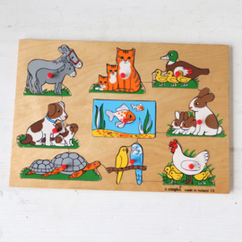 Vintage simplex puzzel dieren