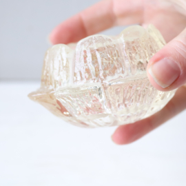 Deens waxinelichthouder glas klein