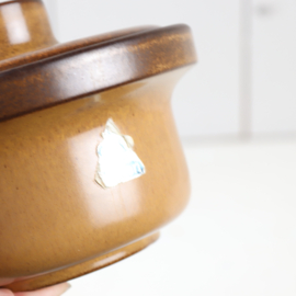 Vintage voorraad pot driehoek huizen
