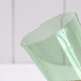 Bijzonder groen glas vaas