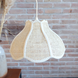 Vintage webbing / rotan hanglamp