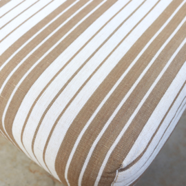 Vintage vouwmatras bank streep beige