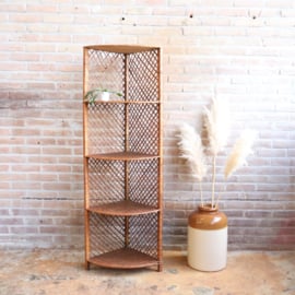 vintage rotan hoekkast