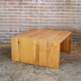 Vintage Scandinavische salontafel jaren 70 pinewood minimalist