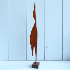 vintage vogel hout donker