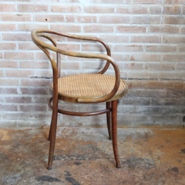 Vintage thonet Ligna stoel donker bruin