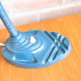 Vintage bureaulamp blauw