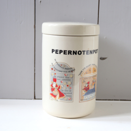 Vintage grote pepernoten pot