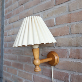 Vintage wandlamp plooikap