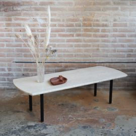 Vintage travertin salontafel